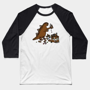 Gingerbread Godzilla Baseball T-Shirt